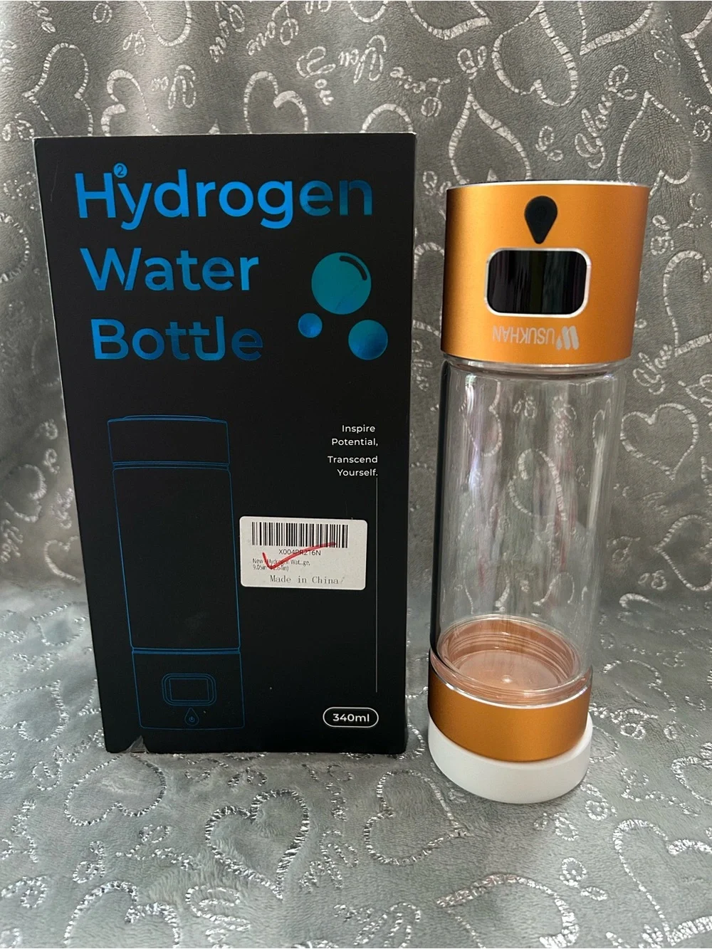 NWT USAKHAN 11oz, Copper, Hydrogen Water Bottle Portable Hydrogen Generator